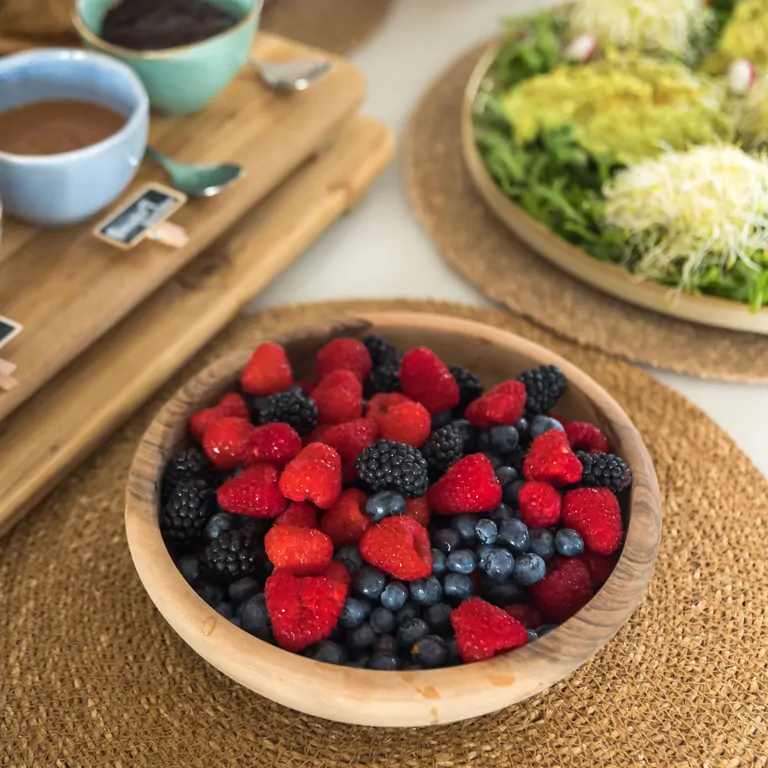 Fresh Vegan Dishes at Suniai Retreat